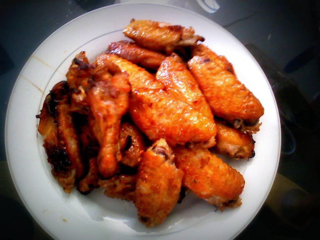 maple garlic ginger chicken wings she cooks, he eats